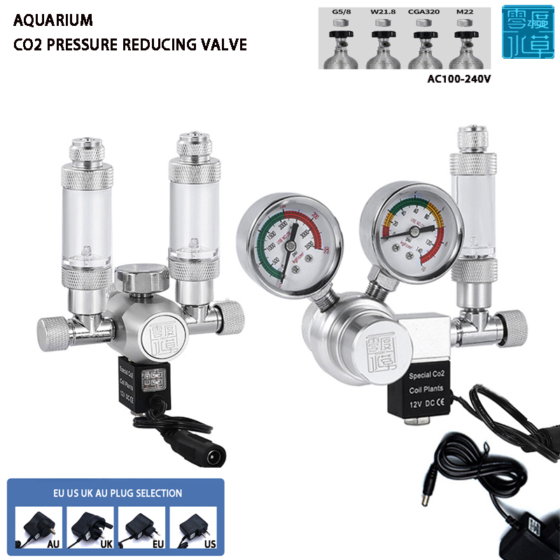 Planted Aquarium Supplies - Akwarium regulator CO2 zawór elektromagnetyczny miernik