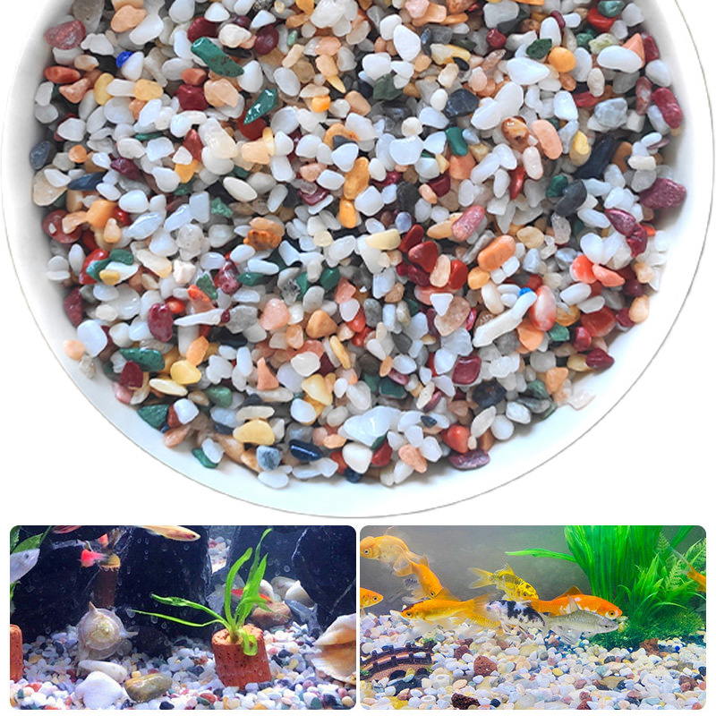 Aquarium Sand White - Naturalny żwir kamieniany 200~1000g Mikro Krajobraz