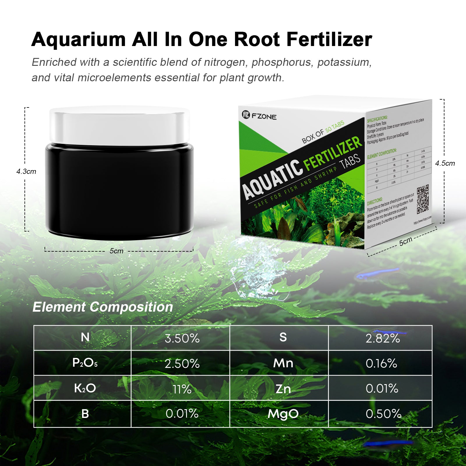 FZONE Aquarium Root Tabs Odżyw – Aquarium Plant Root Fertilizer recenzja i cena